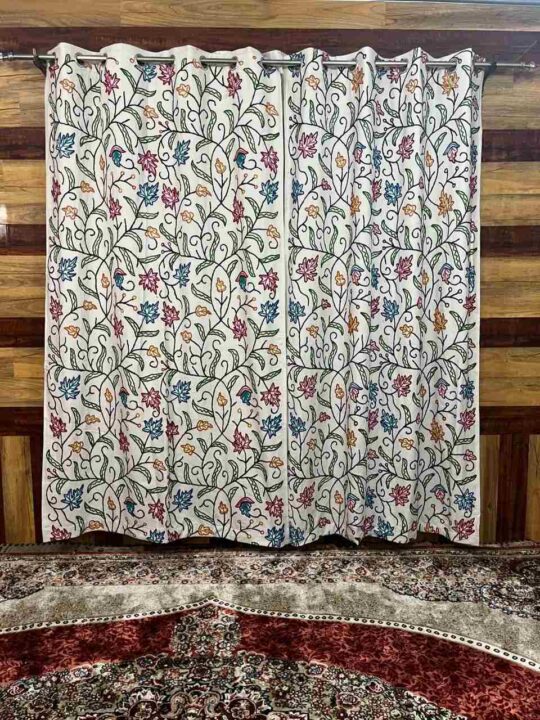 Maharani Crewel Work Kashmiri Curtain