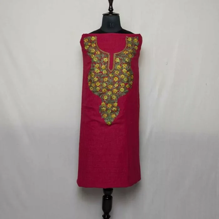 Gousia Crush Cotton 2pc Suit with Aari Work