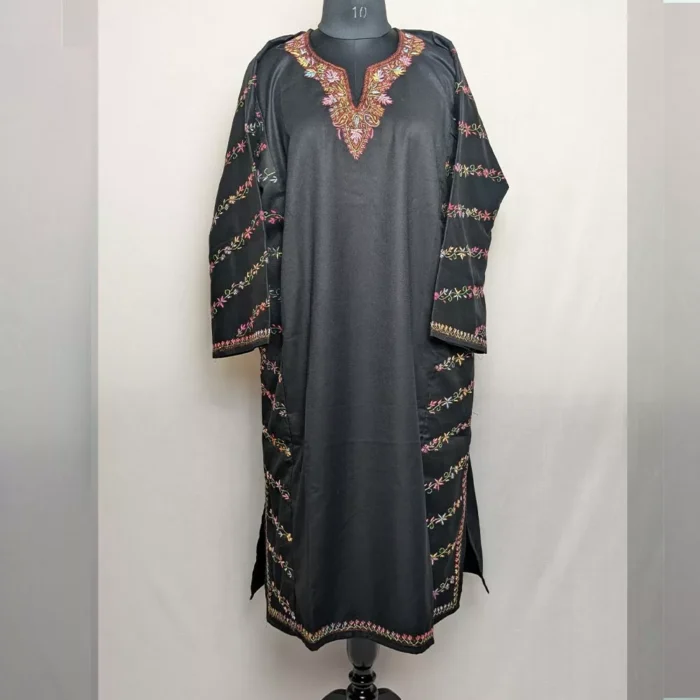 Black Hand Sozni Tweed Pheran - Image 2