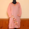 Pastel Pink Summer Kashmiri Kurta with Aari Embroidery