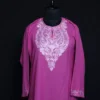 Light Purple Kashmiri Cotton Aari Kashmiri Co-ord Set