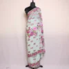 Georgette Saree Light green With Kashmiri Aari Embroidery - Khizan Collection