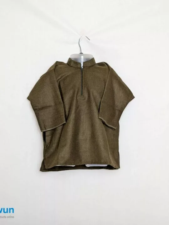 Military Green Mujtaba Kids | Boys Traditional Kashmiri Pheran (3-4 Years)