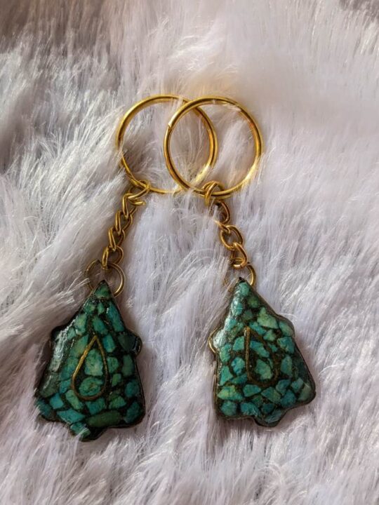 Gindun Park| Handmade Turquoise Keychain | Set of 2 | The Layla Collection