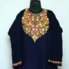 Dark Blue Phiran Premium Cashmilon with Aari Work