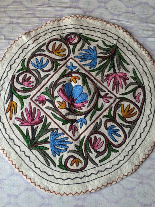 Round Charming Namda, Round Meditation Mat | 3ft Rug