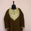 Olive Brown Kashmiri Phiran Female Online | Khoobsurat Collection