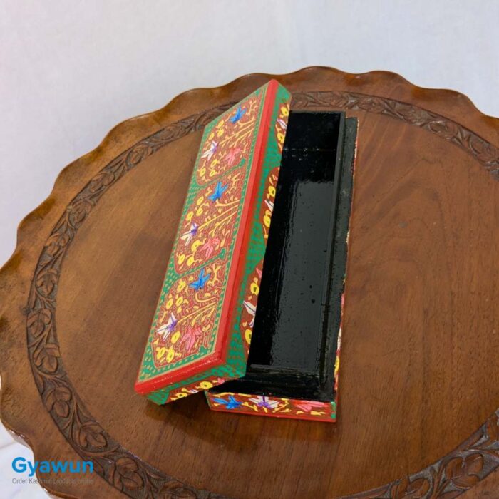 Wazul Tre Baagh Paper Mache Pencil Box or Pen Box - Image 3