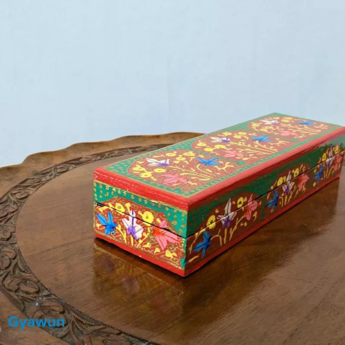 Wazul Tre Baagh Paper Mache Pencil Box or Pen Box - Image 2