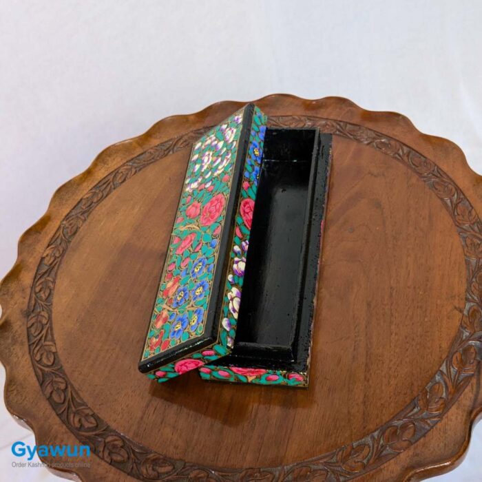 Classic Paper Mache Pencil Box or Pen Box - Image 2