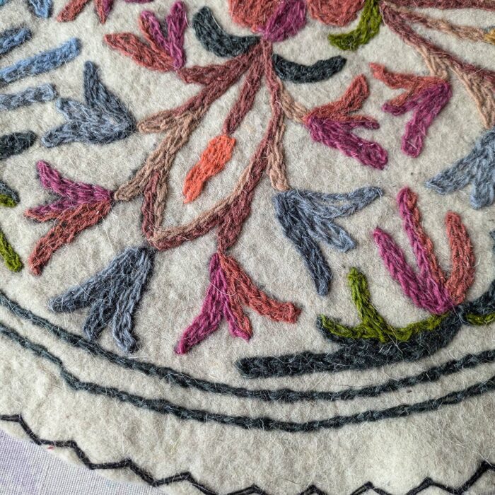 Pari Mahal Set of 2 Rugs, Handmade Namdas 2ft - Image 3