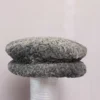 Elite Grey Round Premium Karakul Cap – Handmade in Kashmir