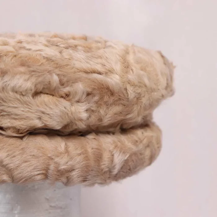 Elite Wheat Round Premium Karakul Cap – Handmade in Kashmir - Image 2