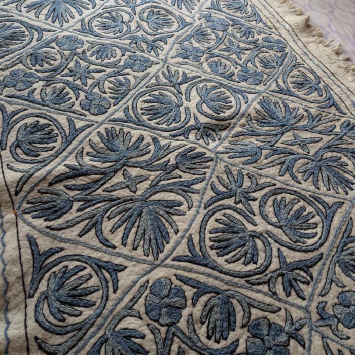 Kashmiri Pure Namda Rug, Pure Wool and Hand Embroidered | Timeless Elegance Namda  (Size: 6*4 feet) - Image 2