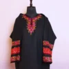 Black Kashmiri Design Pheran With Aari Hand Embroidery on Neck and Sleeves- Needle Magic (43,52)