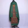 Green Chinari Jaama All Over Woolen Kashmiri Suit 3PC With Embroidery | Mumina