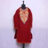 Red Kashmiri Long Woolen Kurti Mirchi Rang for Winter Wearr (L 41)