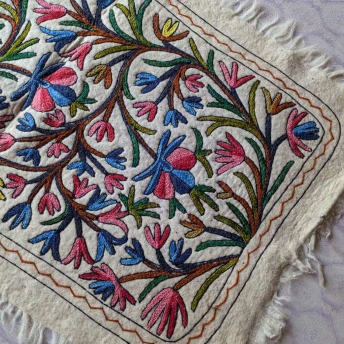 Poshbal Handmade Kashmiri Namda Rug – 5x3 Feet | Authentic Wool Craft - Image 3