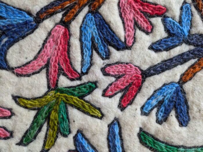 Poshbal Handmade Kashmiri Namda Rug – 5x3 Feet | Authentic Wool Craft - Image 7