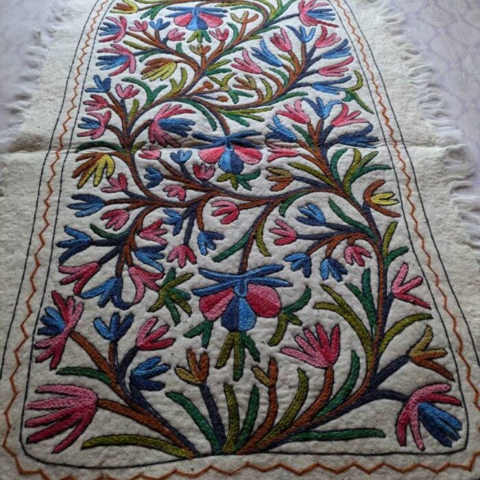 Poshbal Handmade Kashmiri Namda Rug – 5x3 Feet | Authentic Wool Craft - Image 8