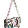 White Floral Kashmiri Duffel Bag |  Travel Bag | Medium