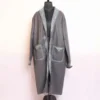 Grey Tweed Gown with Handwork - Altamash