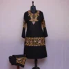Cozy Black Tweed Coord Kurta Set for Winter | Maroofa Collection