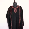 Talia Black Sozni Pheran - Pure Wool With Kashmiri Needle Work