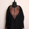Black Naldar Kashmiri Pheran in Pure Wool with Sozni Handwork
