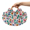 Kashmiri Beautifully Crewel Crafted Handbag | Ring bag Pentagon
