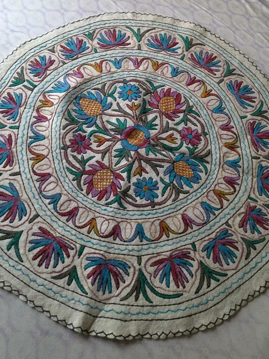 Apharwat Kashmiri Home Decor Namda - 5 feet, Pure Wool, Handmade
