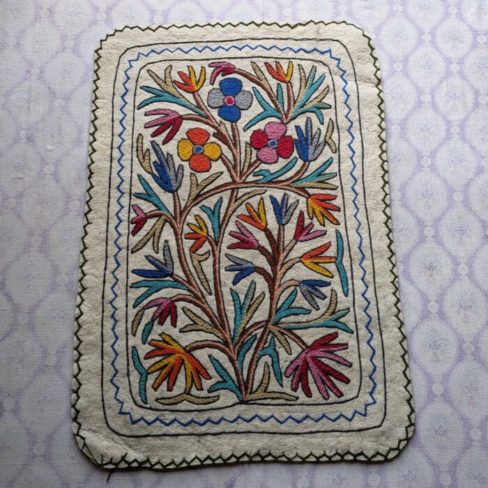 Aru Valley Kashmiri Wool Namda Rug 3x2 Feet