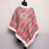 White Poncho Beautiful Aari Crafted