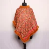 Brown Kashmiri Fur Winter Warm Poncho