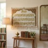 Kashmiri wallhanging with chain stitch work in islamic vibe