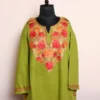 Rimsha Green Kashmiri Cashmilon Pheran: Cozy Pheran for Chilly Winter Days (W46)