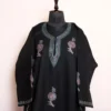 Bilkis Black Kashmiri Pheran in Pure Wool with Sozni Handwork