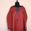 Nun Chai Pink Sozni Pheran - Pure Wool With Kashmiri Needle Work