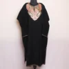Pashnoor Black Kashmiri Tilla Embroidered Raffal Pheran