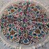 Kashmiri Handmade Round Namda Rug - 4.5FT