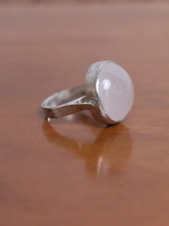 Vintage Natural Igore Antique Silver Adjustable Stone Ring
