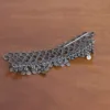 Vintage Traditional Antique Silver Hairclip with Intricate Design