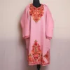 Pink Raffal Kashmiri Pheran with Heavy Daaman Embroidery - Fatima Collection