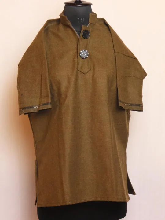 Brown Kashmiri Tweed Pheran for Kids - Sulaiman Collection (8-9years )