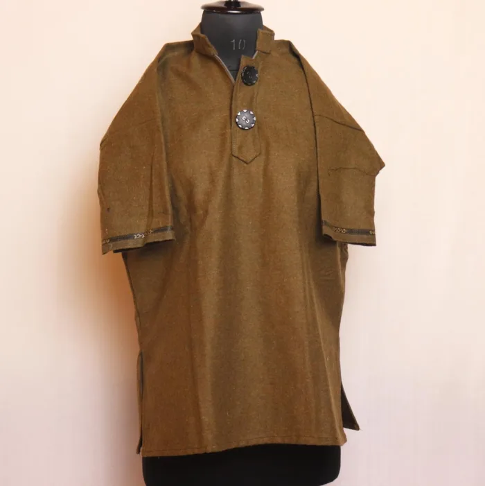 Brown Kashmiri Tweed Pheran for Kids - Sulaiman Collection (L:30 )