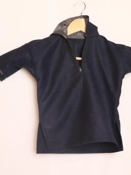 Black Kashmiri Pattu Pheran for baby boy - Sulaiman Collection (6-12 months)