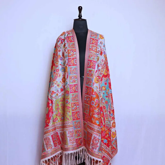 Premium Chinar Soft Silk Kani Stole | Dupatta