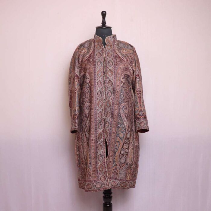 Kashmiri Kani Coat Jacket with Beautiful Badaam Design