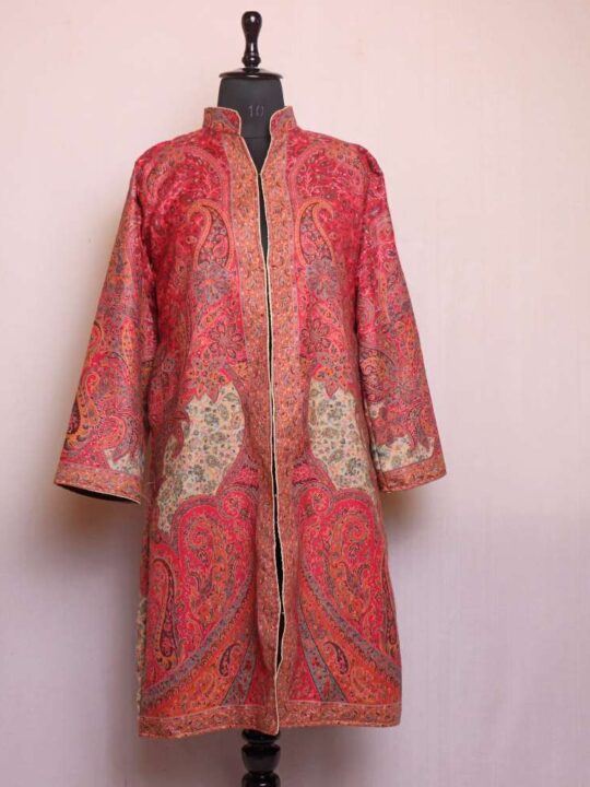 Kashmiri Kani Jacket with Beautiful Pattern for Women