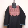 Black Cashmilon Pheran with Needlework Embroidery